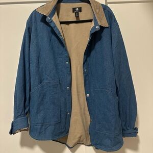 Converse Blue and Tan Men's Shirt Jacket